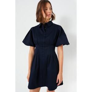 TUCKERNUCK Navy Mini Delaney Dress Size L NWT Retail $148 Tuckernuck